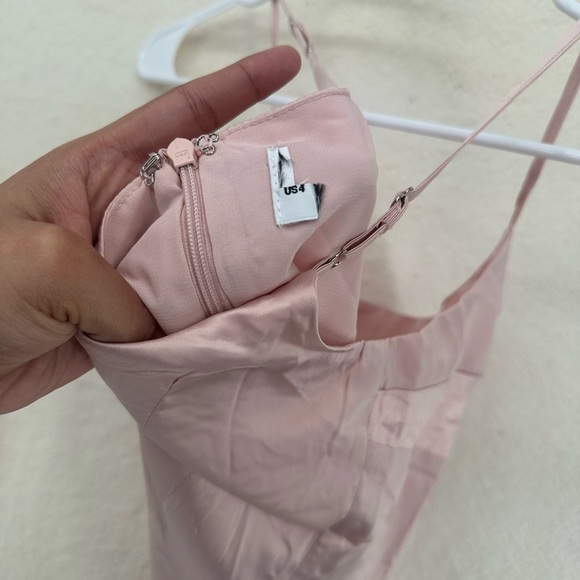 Princess Polly “Powell” Pink Satin Cutout Mini Dress - Picture 4 of 6